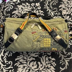 LeSportsac L.A.M.B. Army Crest Barrel bag